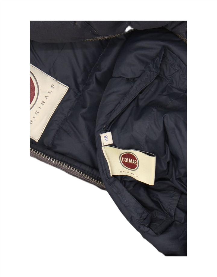 COLMAR Womens Hooded Padded Jacket IT 48 XL Navy Blue
