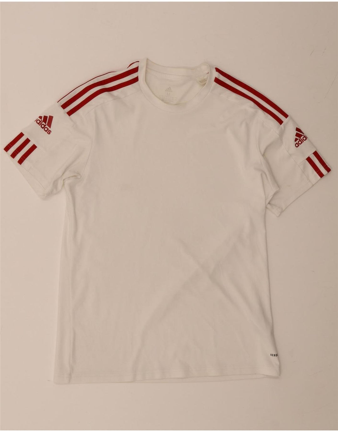 Adidas Herren Aeroready T-Shirt Top Mittelweißes Polyester