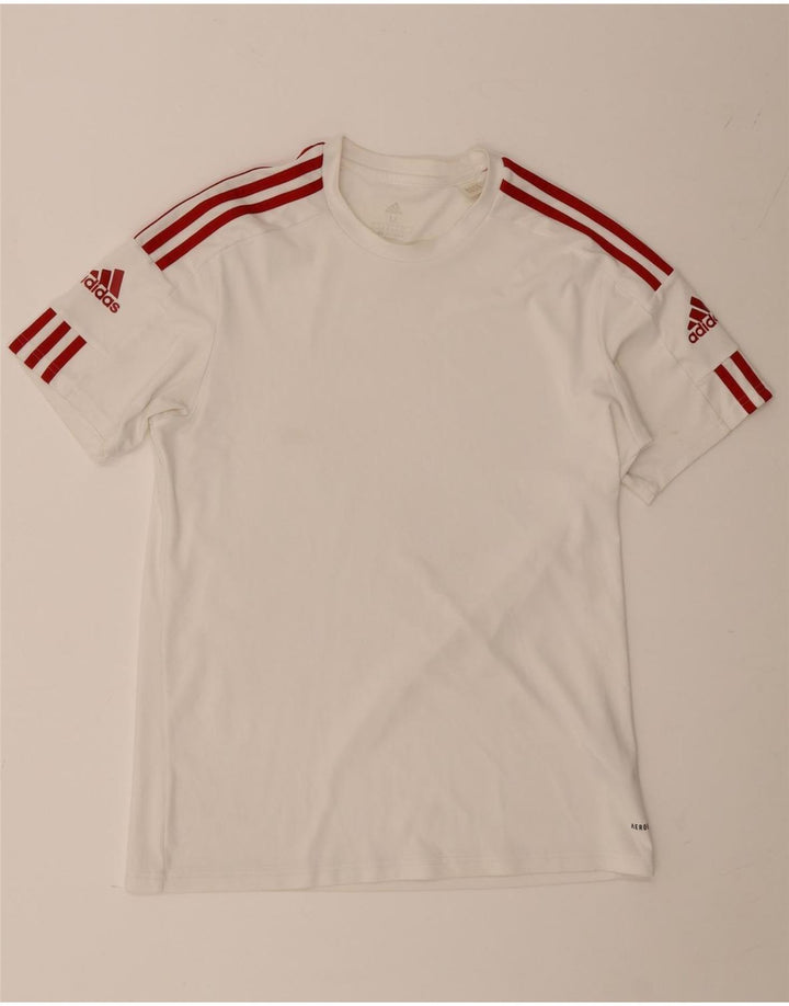 Adidas Herren Aeroready T-Shirt Top Mittelweißes Polyester