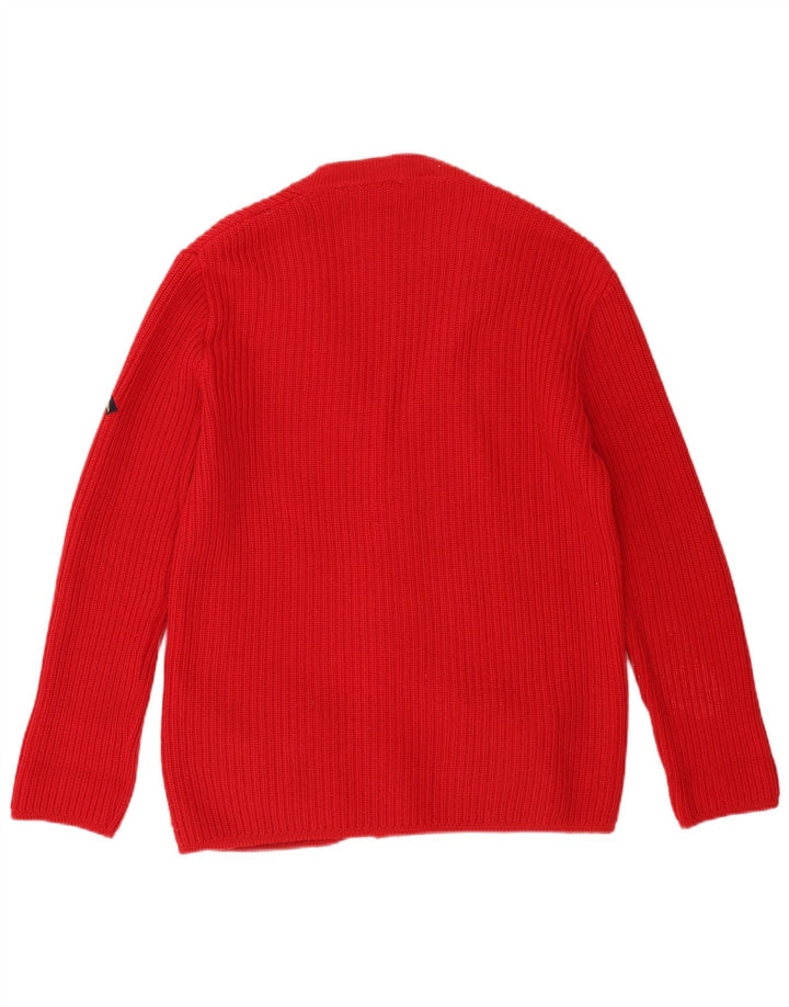 Jean Jacques Herren-Strickjacke IT 50 mittelrote Wolle