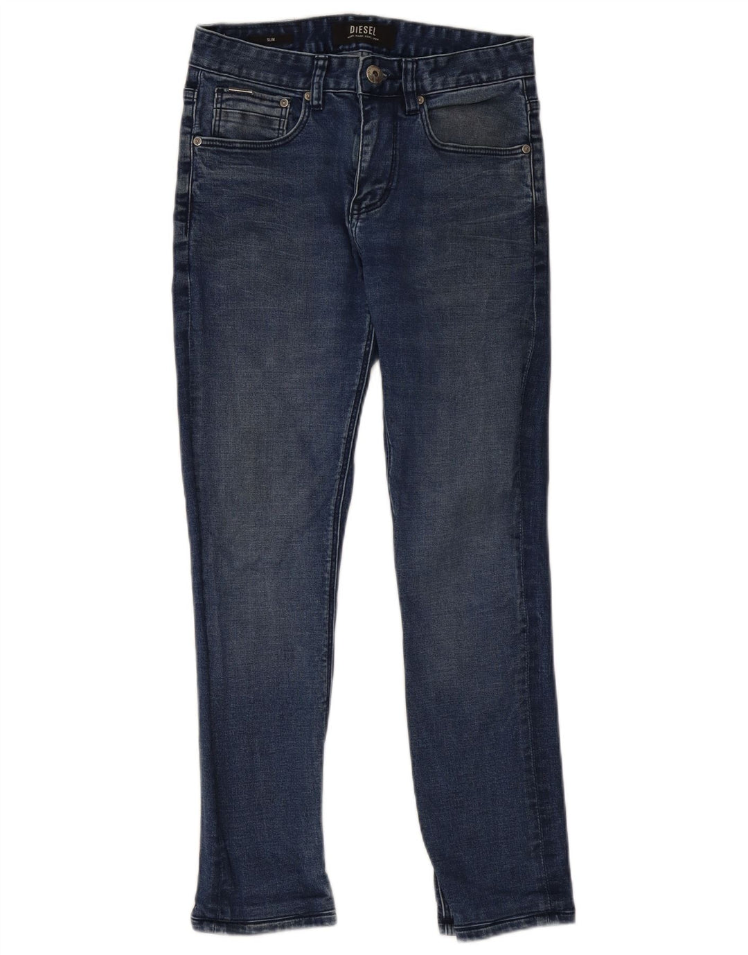 DIESEL Damen Sleenker Slim Jeans W28 L28 Blaue Baumwolle