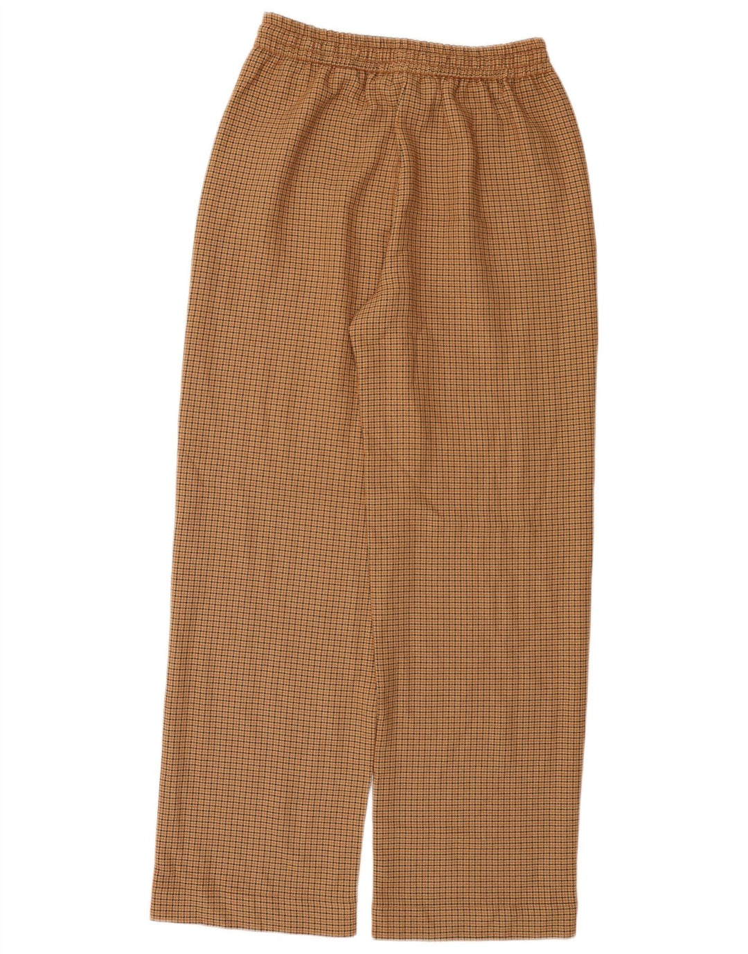 Gerade Freizeithose für Damen von Zara, mittelgroß, W28, L29, brauner Hahnentrittmuster