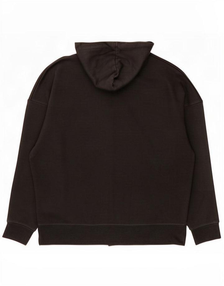 Zara Herren Loose Fit Kapuzenpullover Mittelgrau