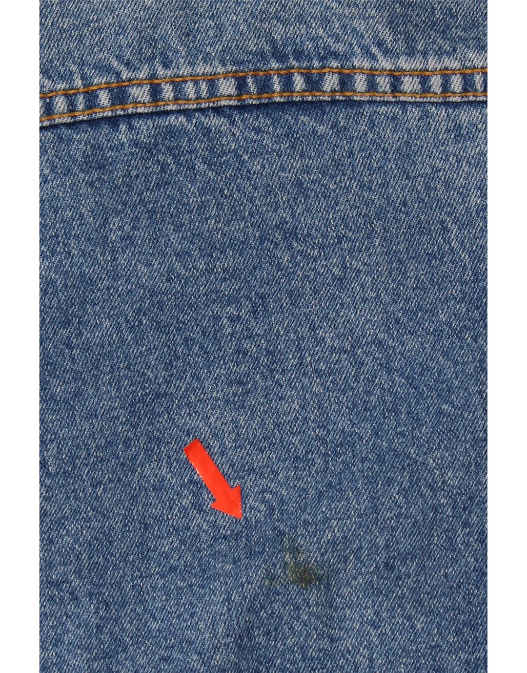 Vintage Herren Jeansjacke UK 36 Kleine blaue Baumwolle
