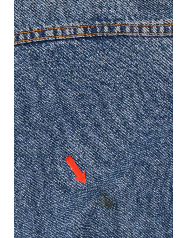 Vintage Herren Jeansjacke UK 36 Kleine blaue Baumwolle