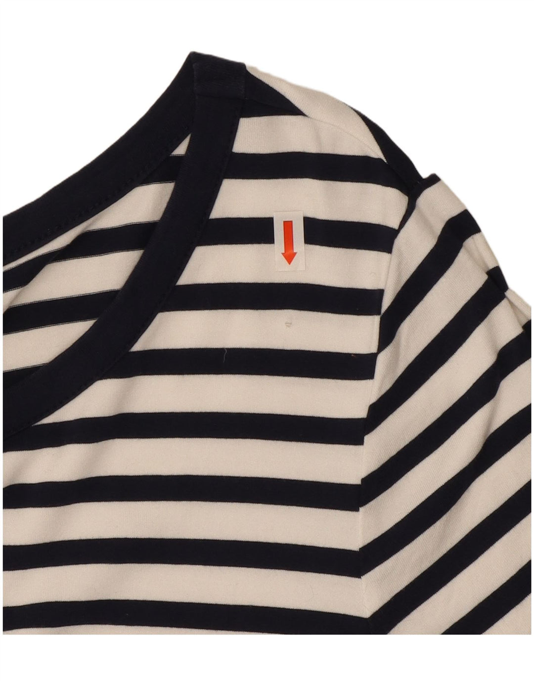 Marks & Spencer Damen Etuikleid UK 12 Mittelmarineblau gestreifte Viskose