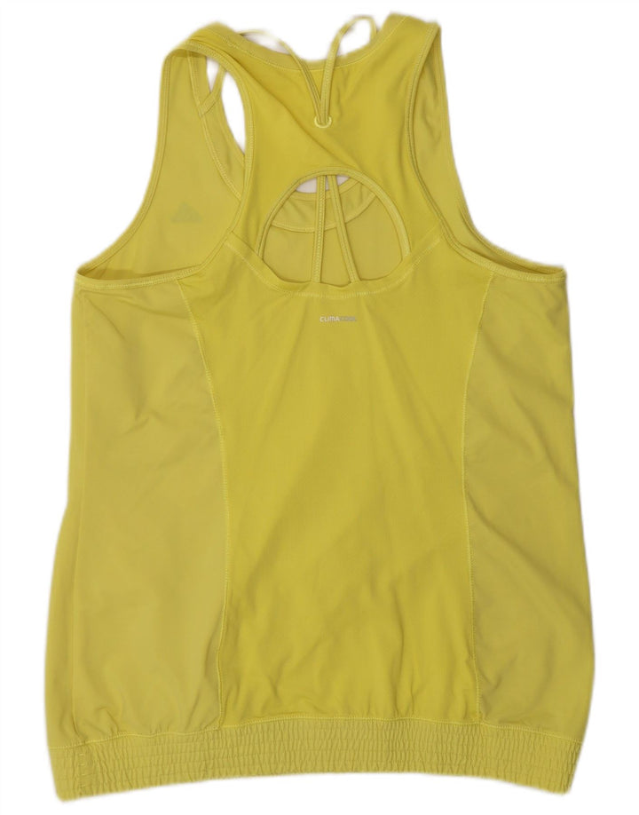 Adidas Damen Climacool Weste Top UK 16/18 Large Gelb Polyamid