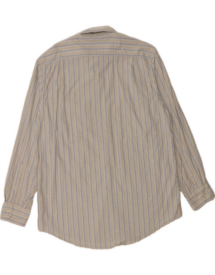 IZOD Mens Shirt Large Multicoloured Striped Cotton Vintage Izod and Second-Hand Izod from Messina Hembry 
