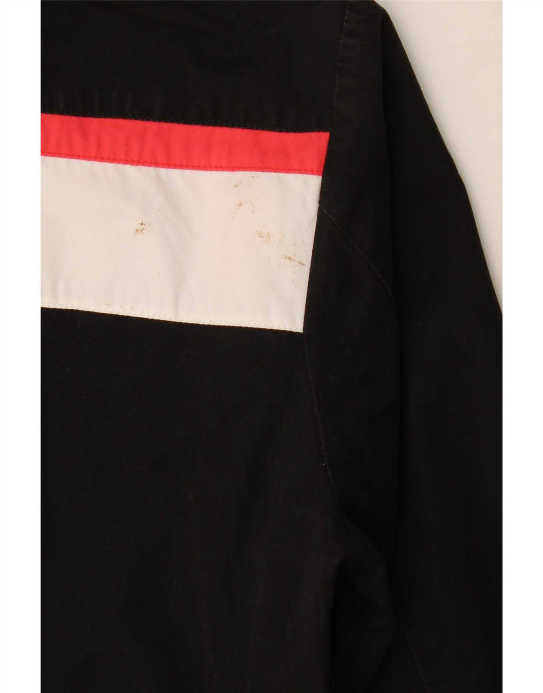 Bikkembergs Damen Bomberjacke UK 14 Mittelschwarze Colourblock-Baumwolle