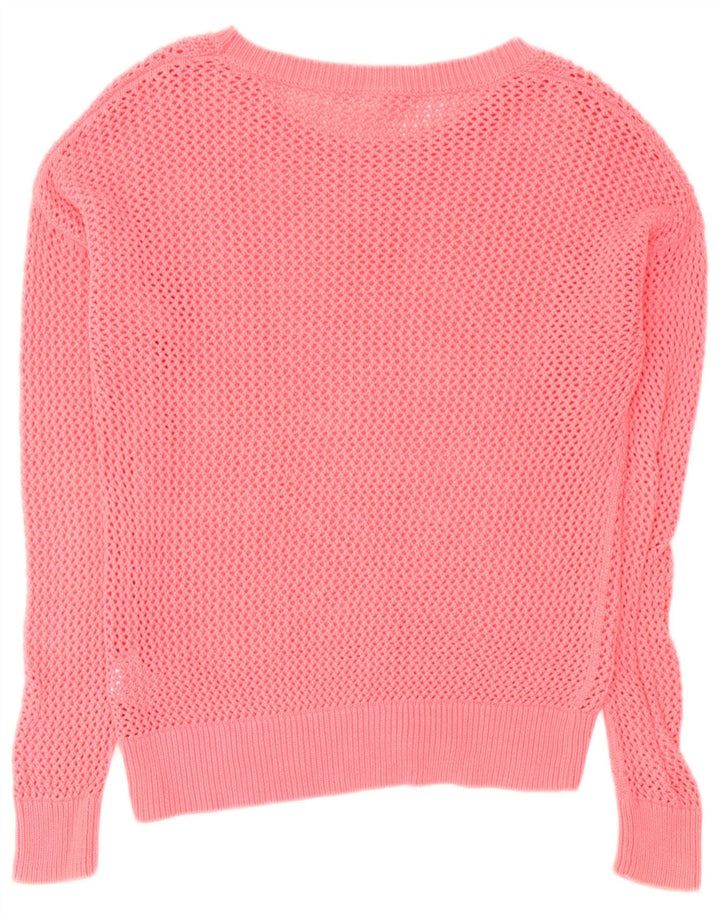 Gap Damen-Pullover in Übergröße, übergroß, U-Boot-Ausschnitt, Gr. 10, Größe S, Rosa