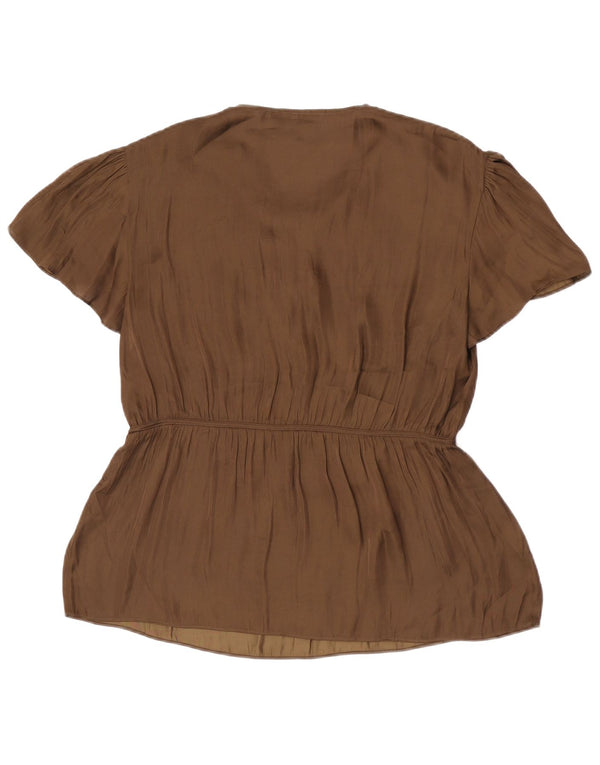 Jigsaw Damen Blusenoberteil UK 12 Medium Khaki