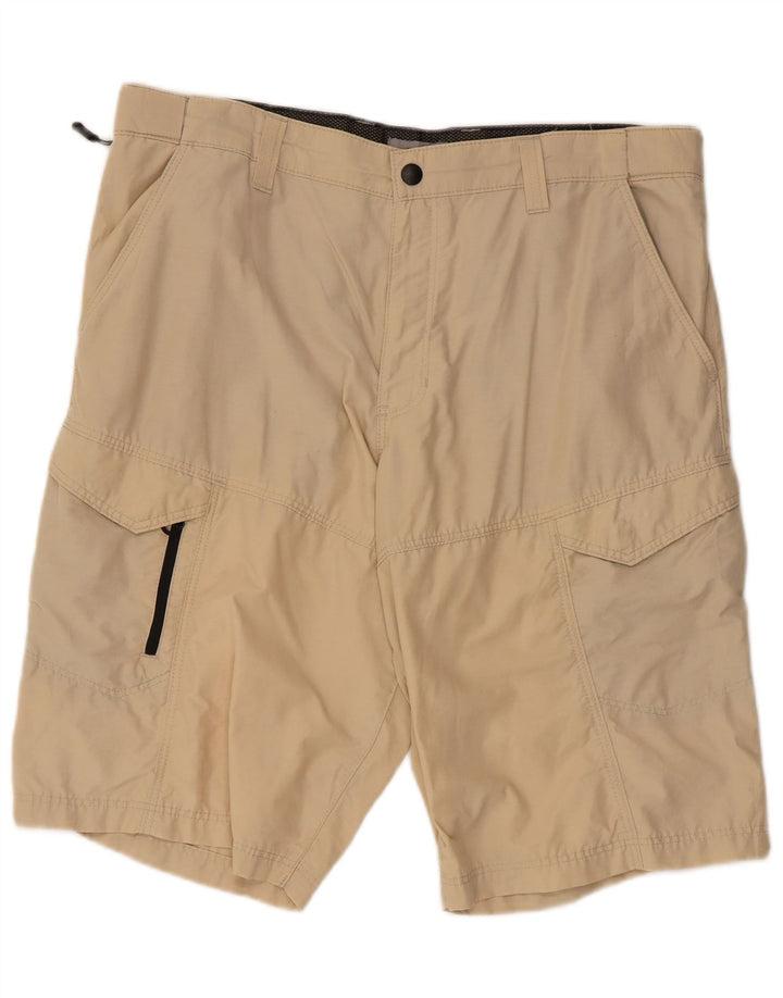 Marks & Spencer Herren Cargoshorts W36 Large Beige Baumwolle