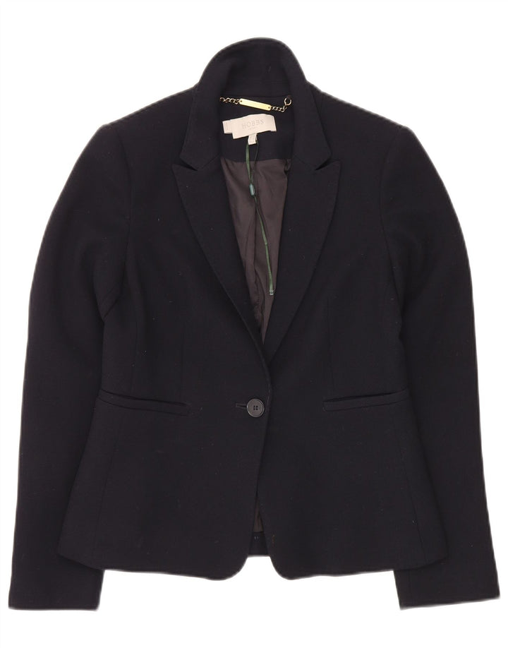 Hobbs Damen-Blazerjacke mit 1 Knopf, Gr. 8, Marineblau, Polyester