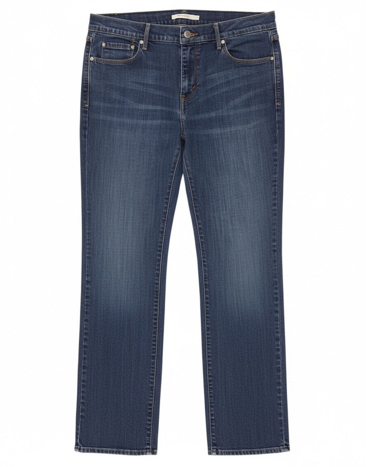Levi's Damen 505 Straight Jeans W31 L32 Blaue Baumwolle