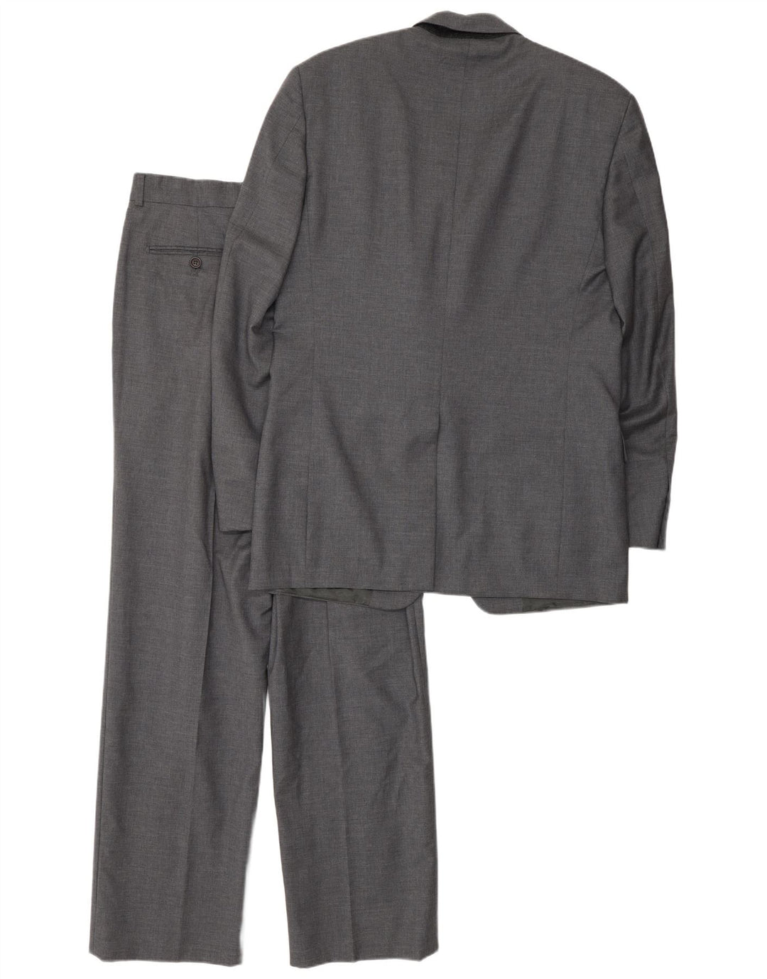 Cerruti 1881 Herren-Anzug mit 3 Knöpfen, 2-teilig, IT 48, mittelgroß, B34, L32, graue Baumwolle