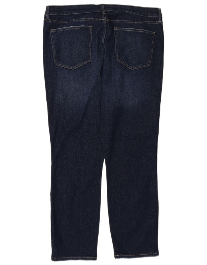 TOMMY HILFIGER Damen High Rise Straight Jeans US 16 2XL W38 L28 Marineblau