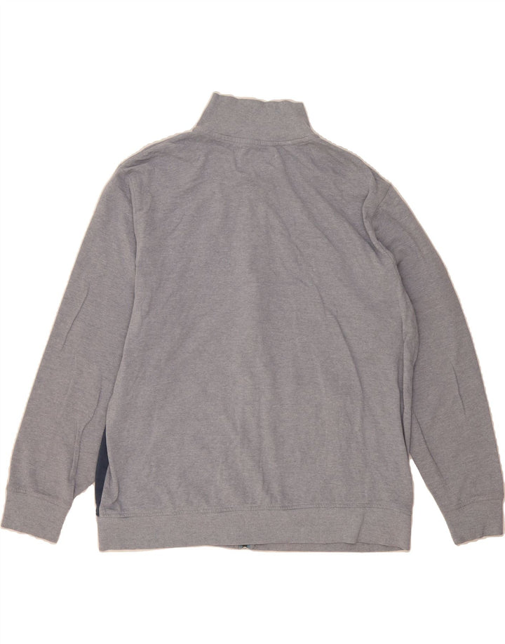 PENGUIN Mens Tracksuit Top Jacket 2XL Grey Colourblock Cotton Vintage Penguin and Second-Hand Penguin from Messina Hembry 
