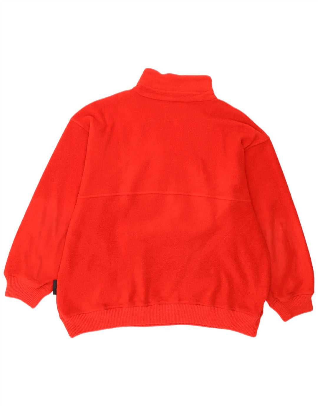 Silvy Herren-Fleecepullover mit Reißverschluss am Hals, großes rotes Fair-Isle-Polyester