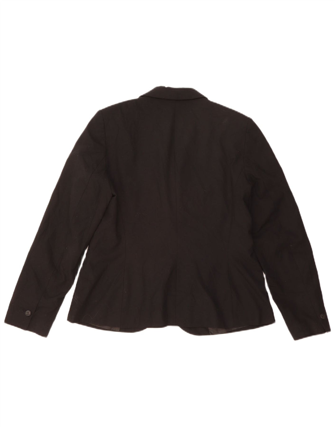 ZARA Damen 1-Knopf-Blazer-Jacke, EU 42, groß, schwarzes Polyester