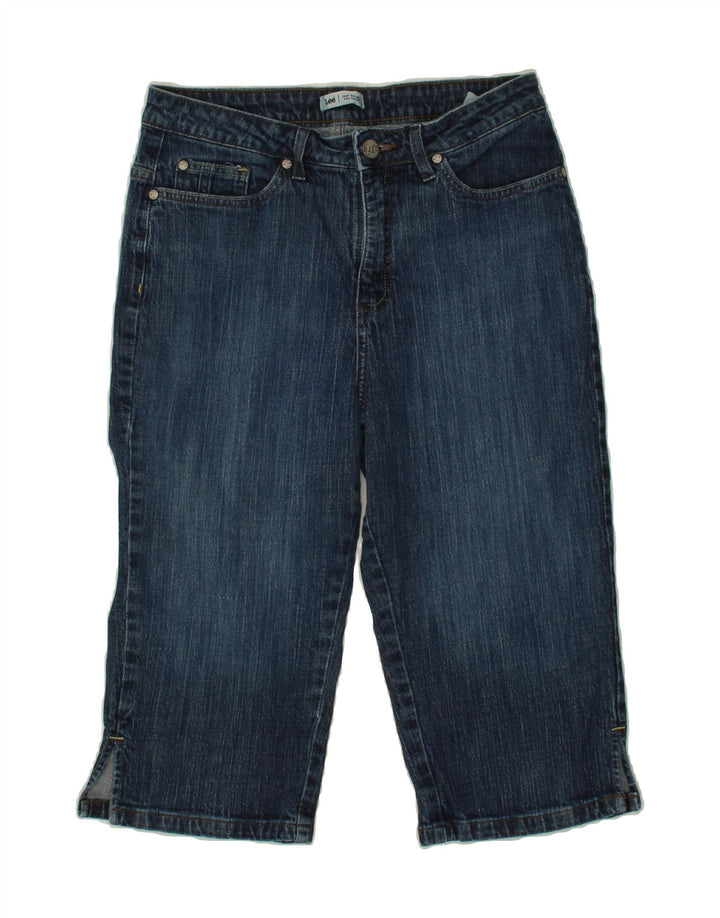 LEE Womens Bermuda Denim Shorts US 10 Large W32  Navy Blue Cotton Vintage Lee and Second-Hand Lee from Messina Hembry 