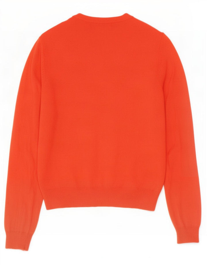 Marks & Spencer Damen Strickjacke Pullover UK 10 Small Orange