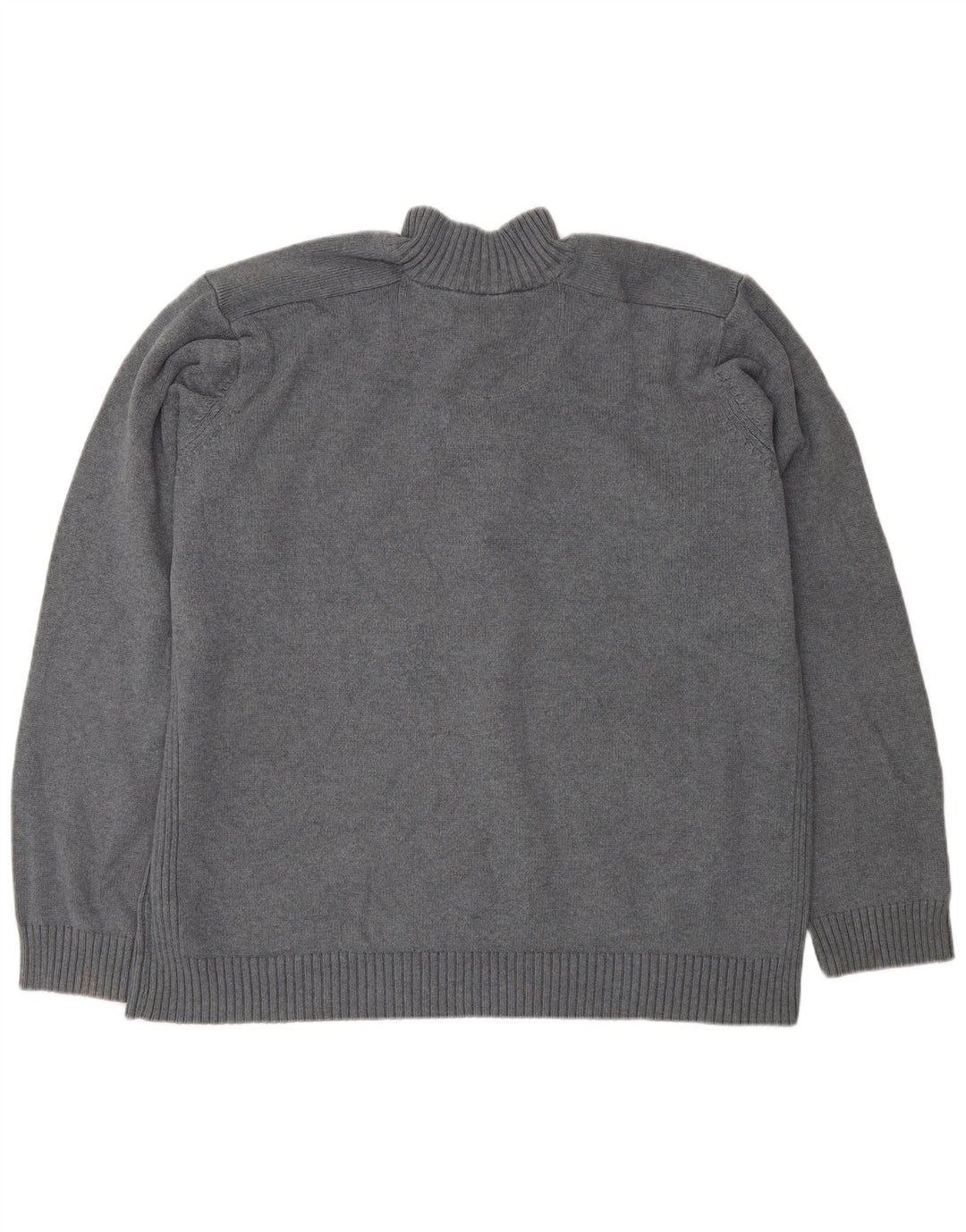 Marks & Spencer Herren Blauer Harbour-Pullover mit Knopfkragen, 2XL, Grau