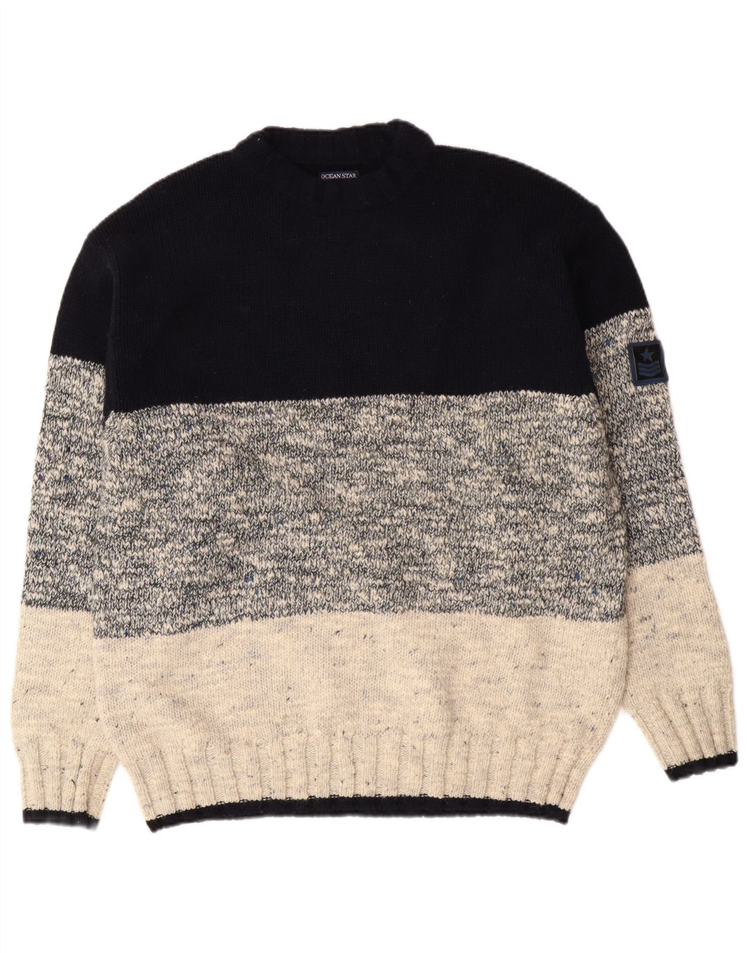 Ocean Star Herren-Pullover mit Rundhalsausschnitt IT 50 Medium Mehrfarbig