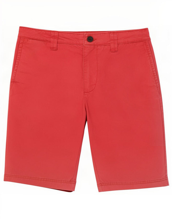 Fat Face Herren Chino-Shorts W32 Mittelrote Baumwolle