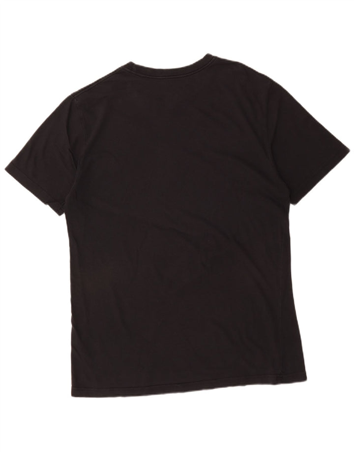 Nike Herren-T-Shirt mit normaler Passform, Grafik, Größe L, Schwarz, Baumwolle