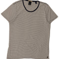 SCOTCH & SODA Herren T-Shirt Top Mittelweiße Nadelstreifen-Baumwolle