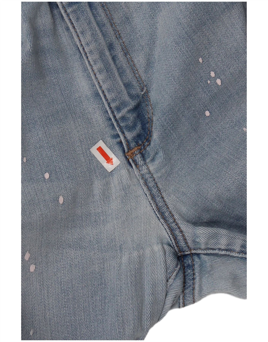 Gap Damen Skinny Jeans W30 L27 Blau gepunktete Baumwolle