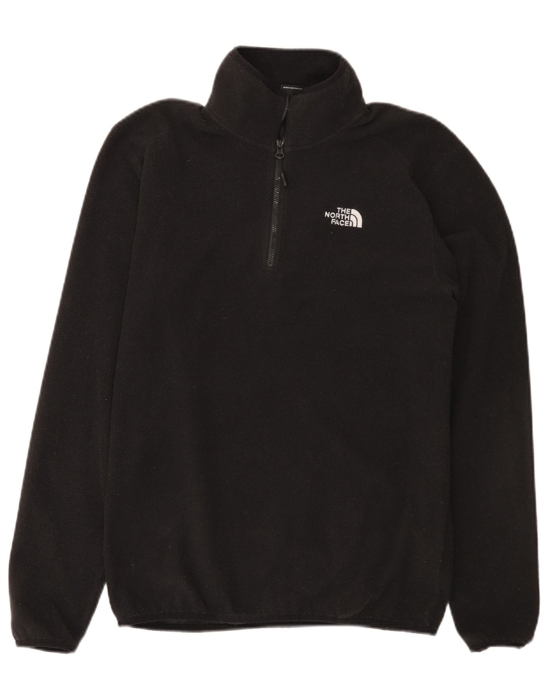 THE NORTH FACE Herren-Fleecepullover mit Reißverschluss am Hals, Größe S, Schwarz, Polyester