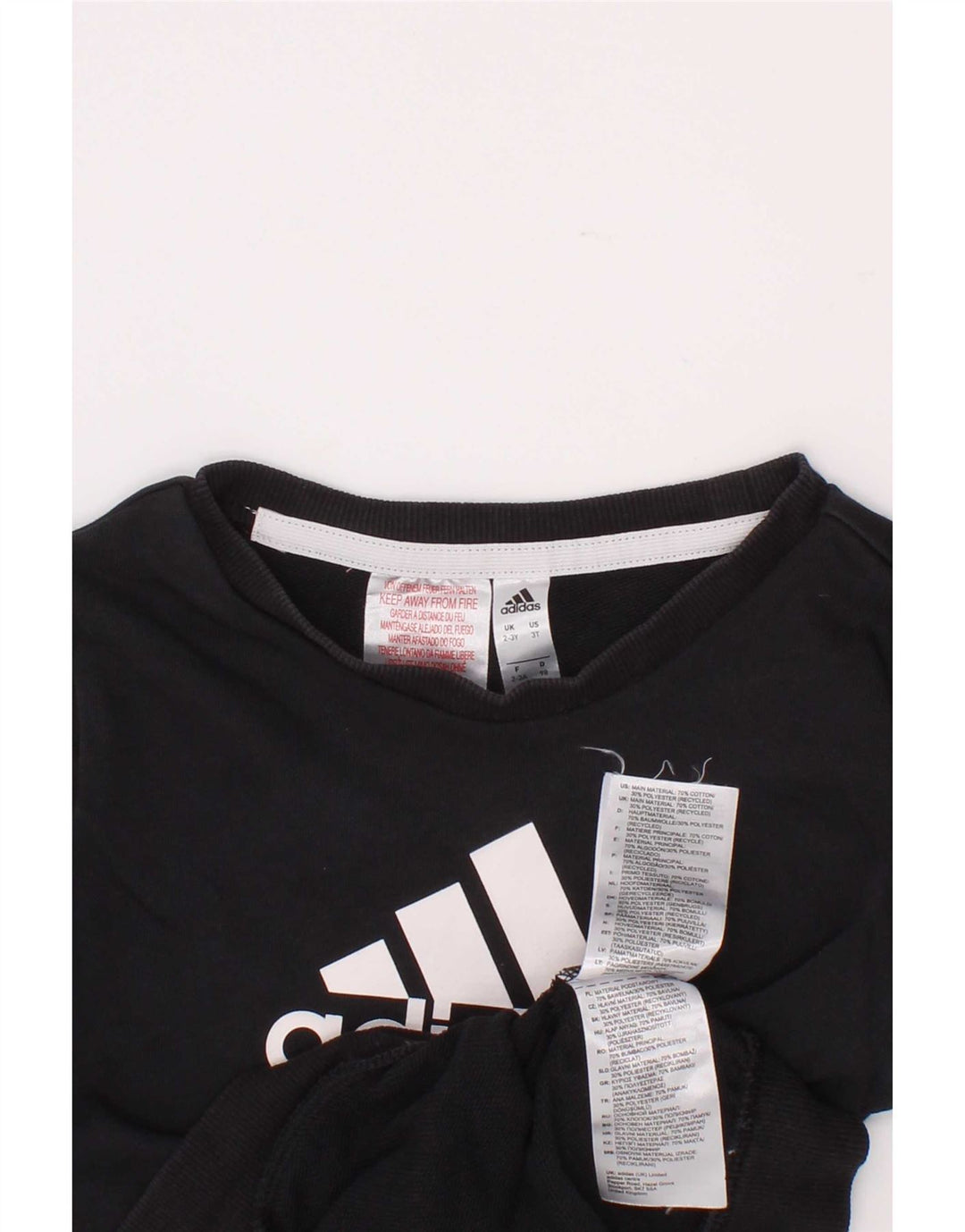 Adidas Jungen Graphic Sweatshirt Pullover 2-3 Jahre Schwarz