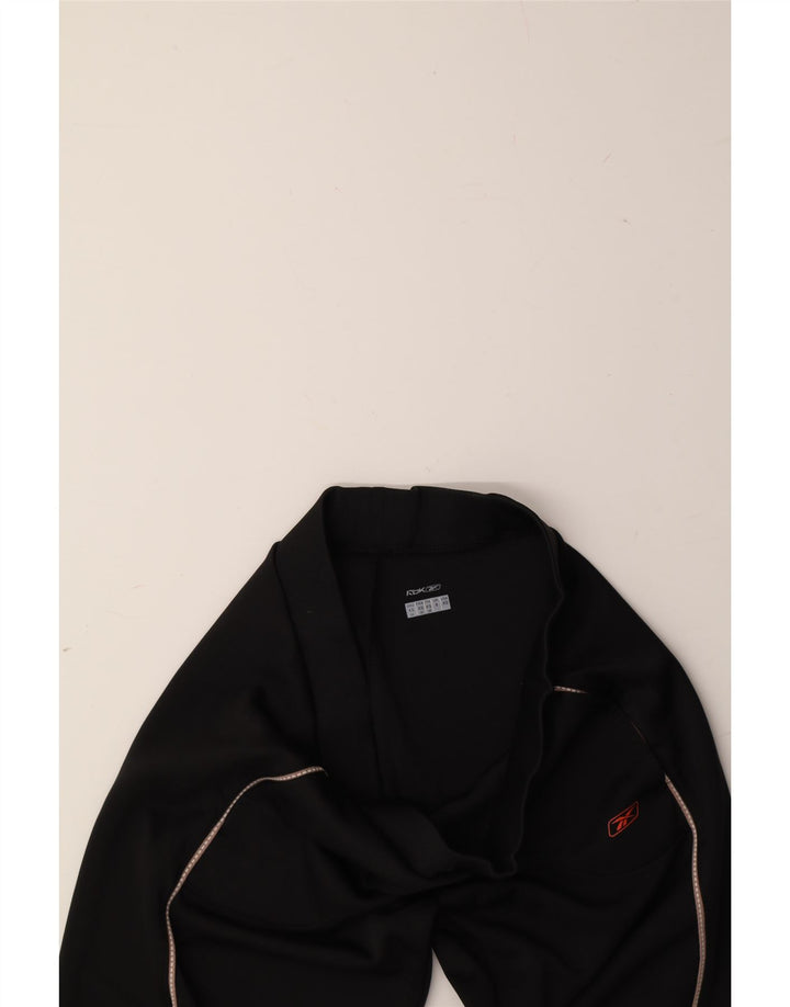 REEBOK Womens Tracksuit Trousers UK 8 Small  Black Polyester Vintage Reebok and Second-Hand Reebok from Messina Hembry 