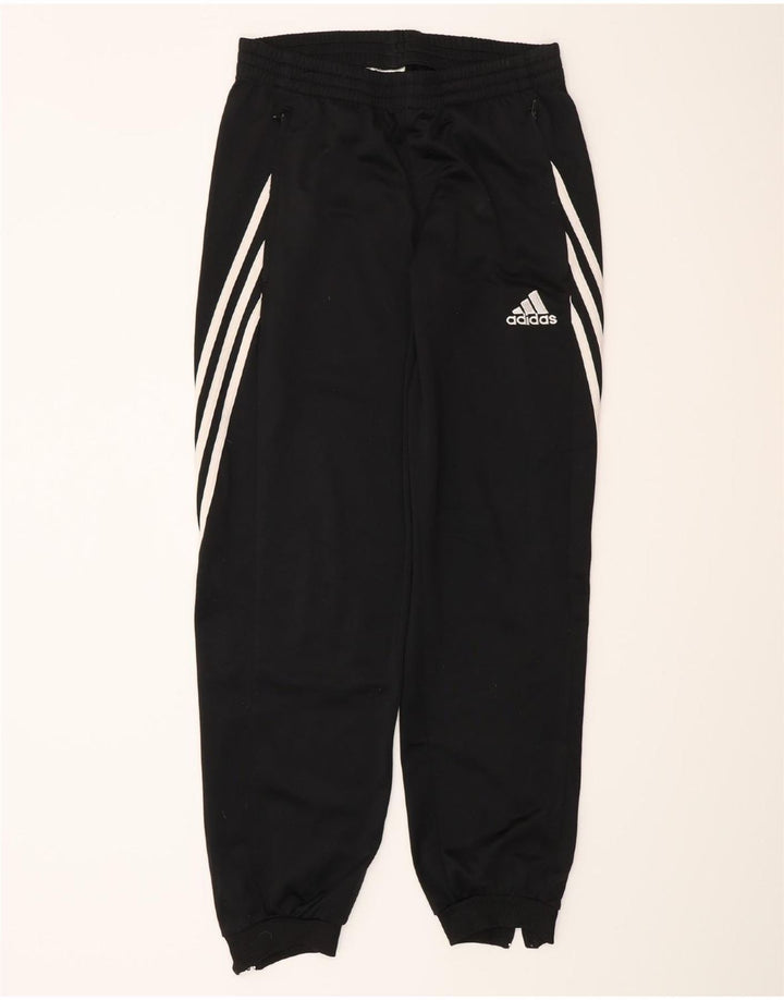 ADIDAS Mens Tracksuit Trousers Joggers Small  Black Polyester