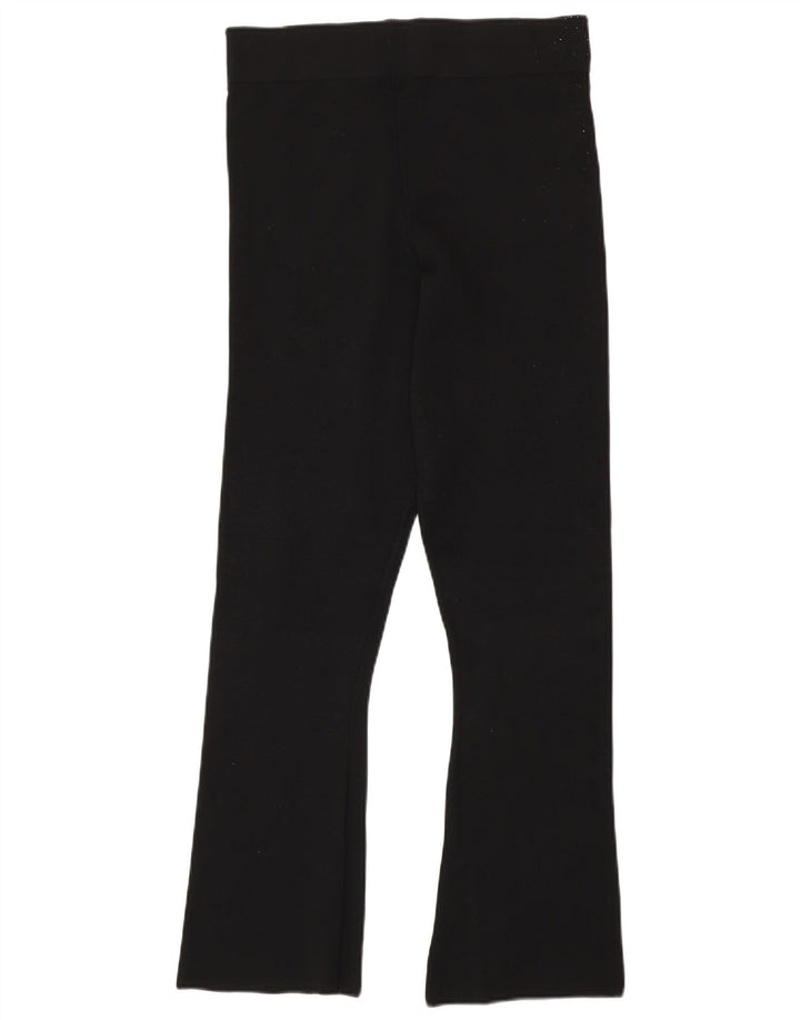 Zara Damen Leggings UK 12 Medium Schwarz Polyamid