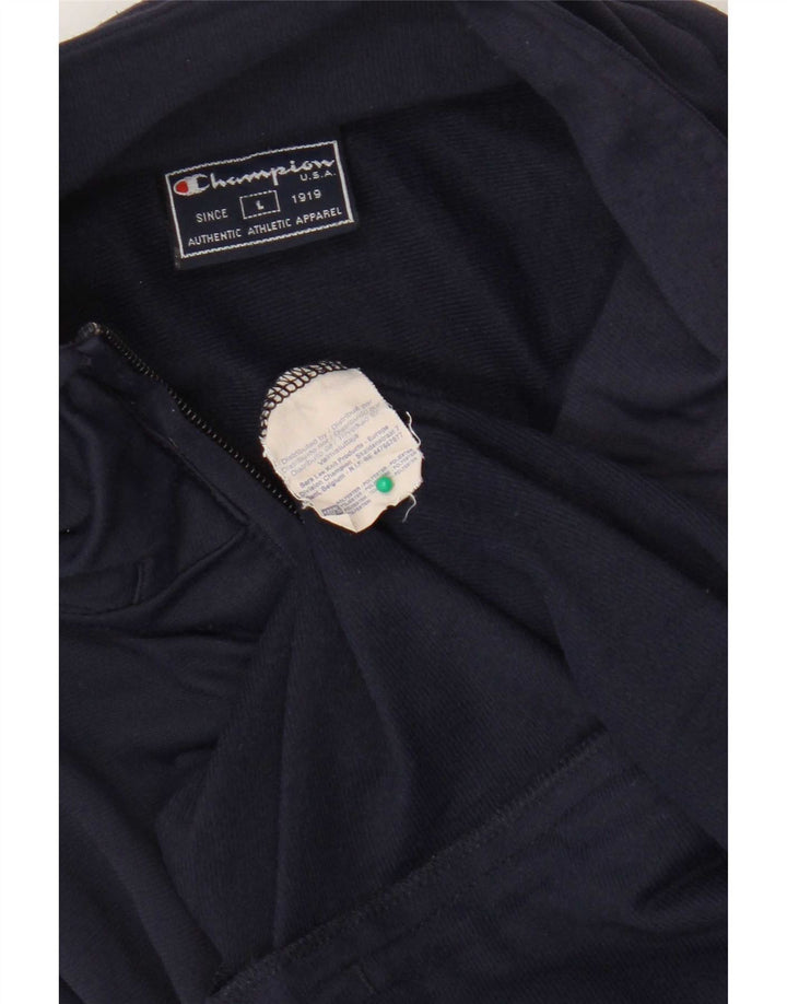Champion Herren-Trainingsanzug-Top-Jacke, großes marineblaues Polyester