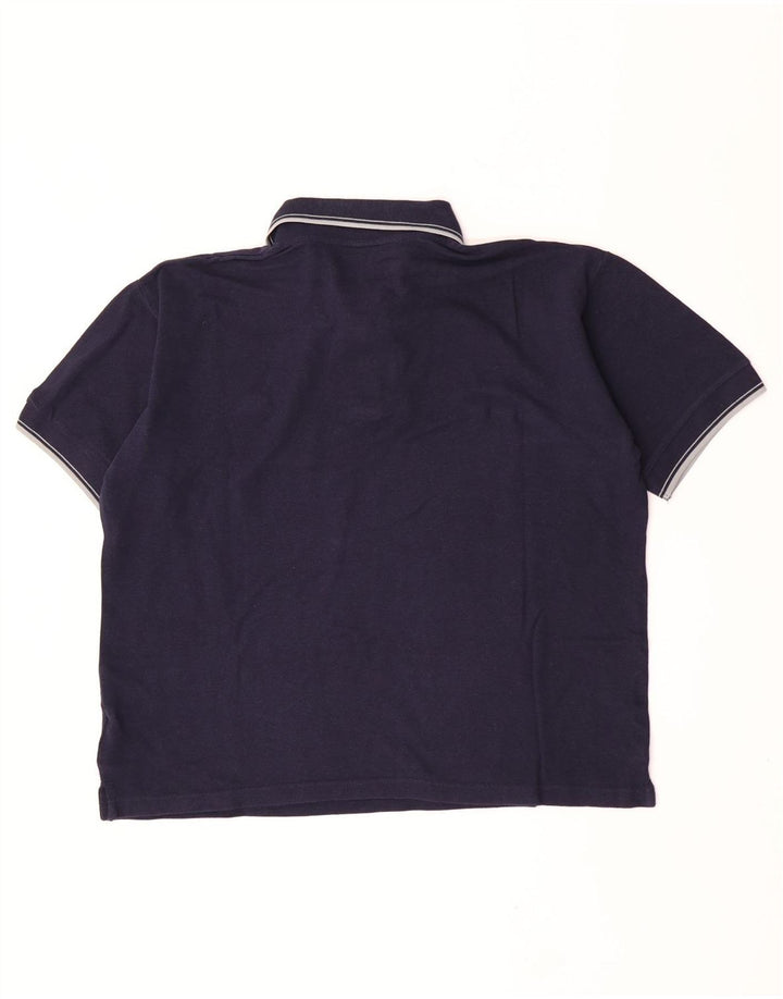 Kappa Herren-Poloshirt, große marineblaue Baumwolle