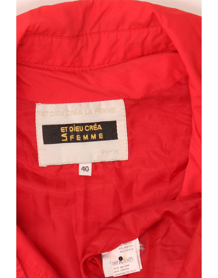 Et Dieu Crea La Femme Damenmantel EU 40 Mittelrotes Polyester