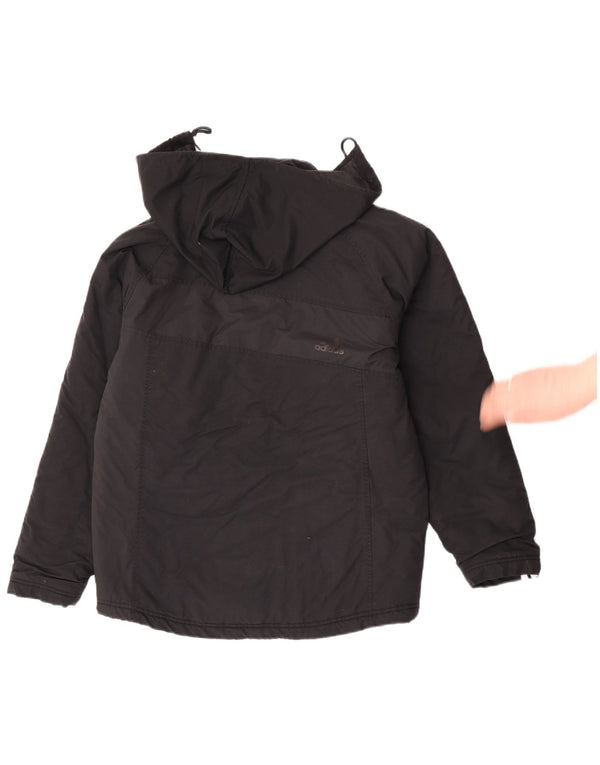 Adidas Herren Kapuzen-Windbreakerjacke UK 36 Small Schwarz Polyamid