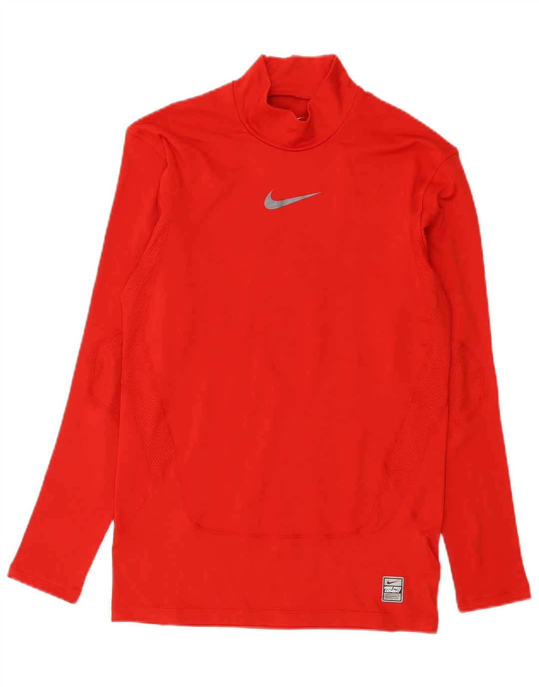 Nike Herren Dri Fit Top Langarm Großes rotes Polyester