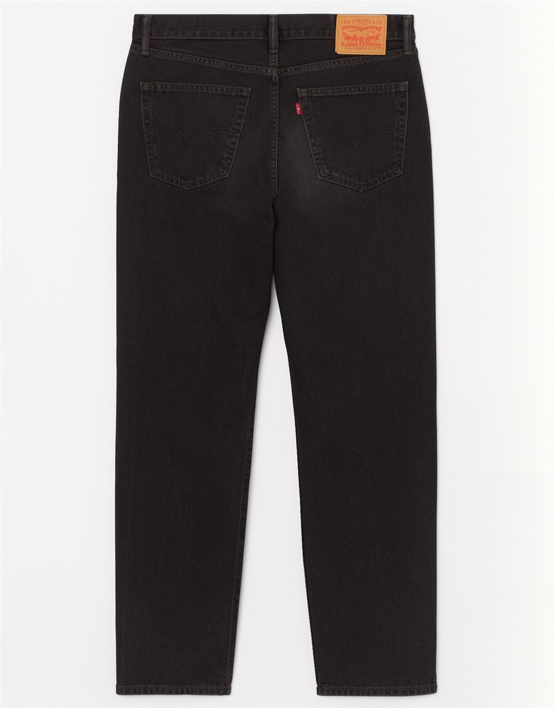 Levi's Damen 505 Straight Jeans W36 L29 Schwarze Baumwolle