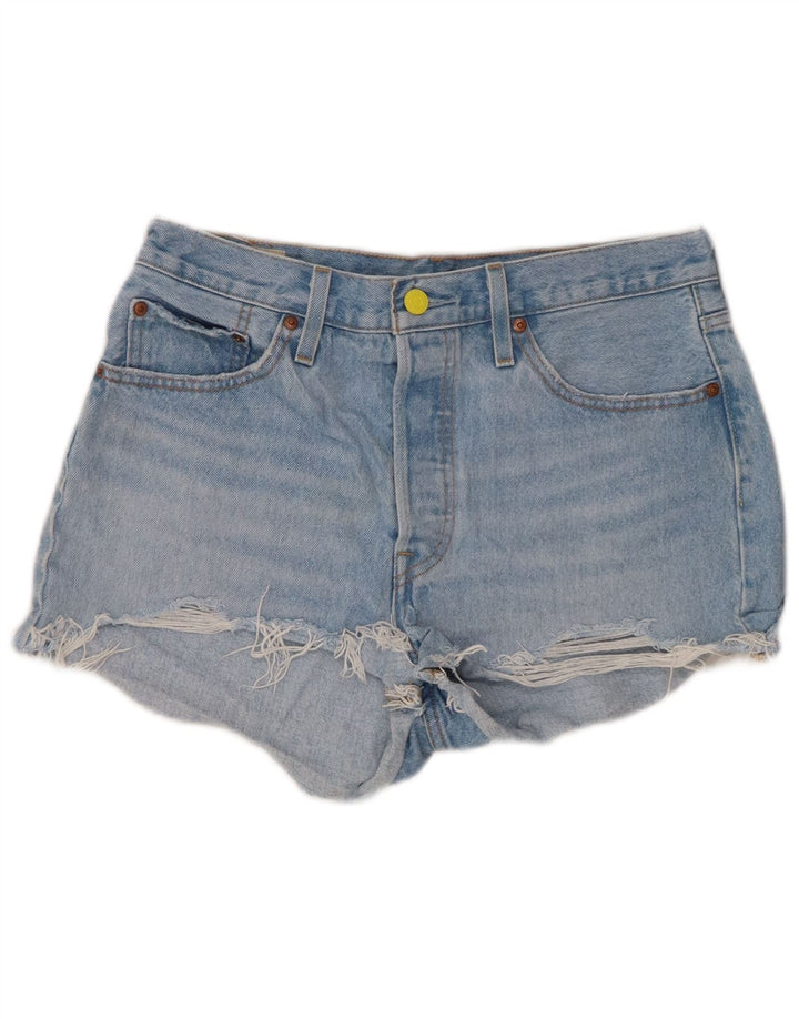 LEVI'S Damen 501 Jeansshorts W29 mittelblaue Baumwolle