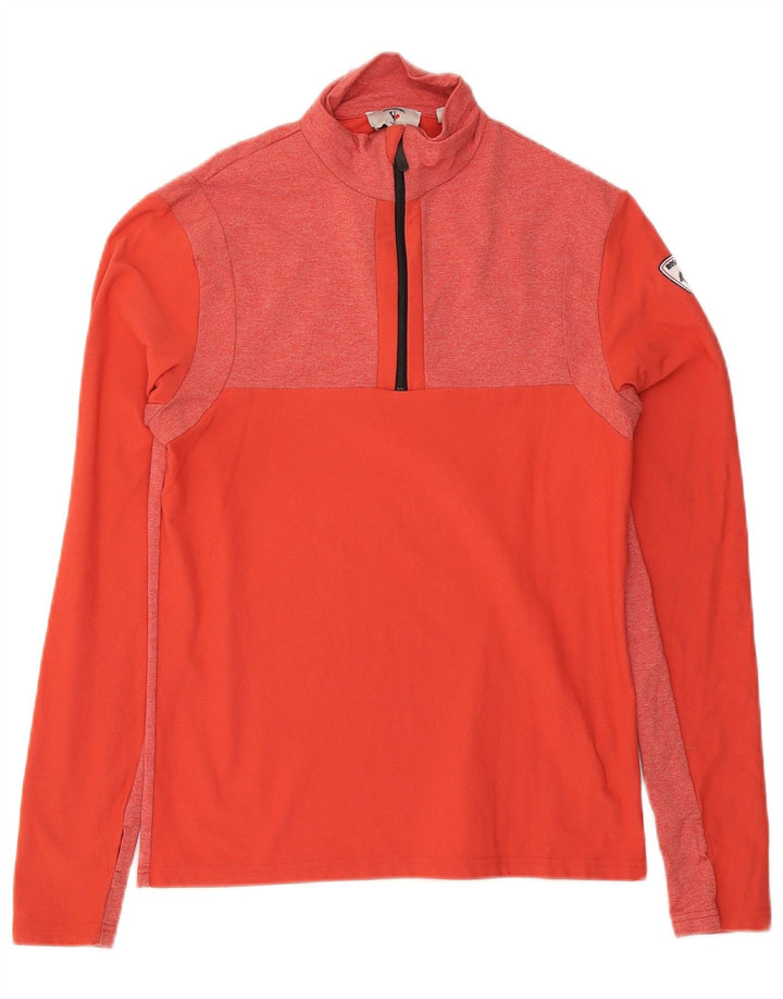Rossignol Herren-Pullover-Trainingsanzugoberteil, klein, rot geflecktes Polyester