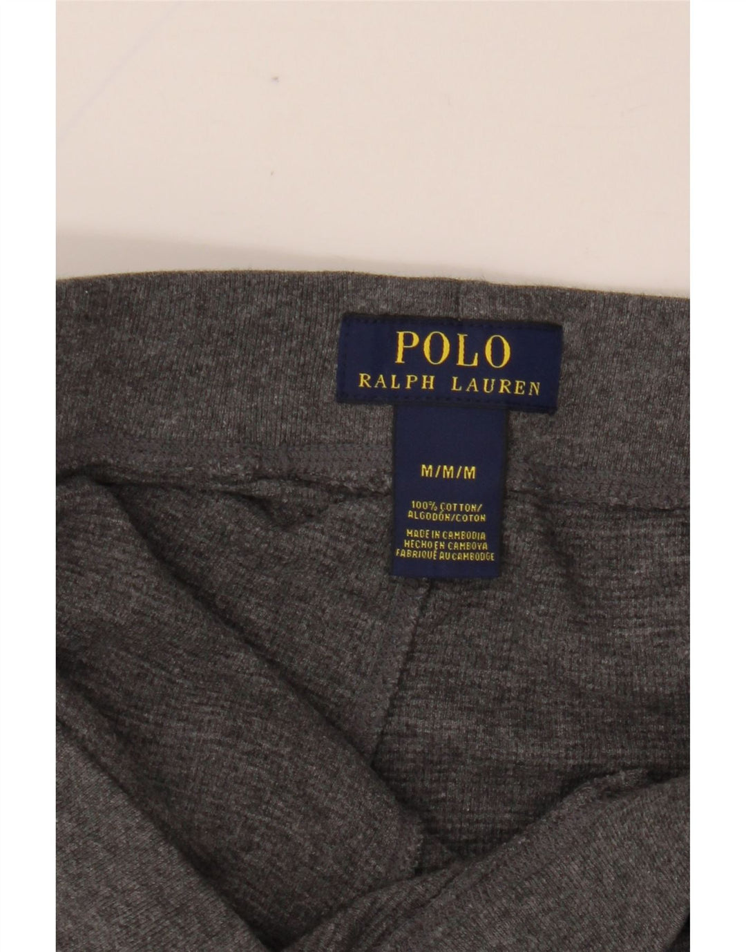 POLO RALPH LAUREN Herren-Trainingshose aus mittelgrauer Baumwolle