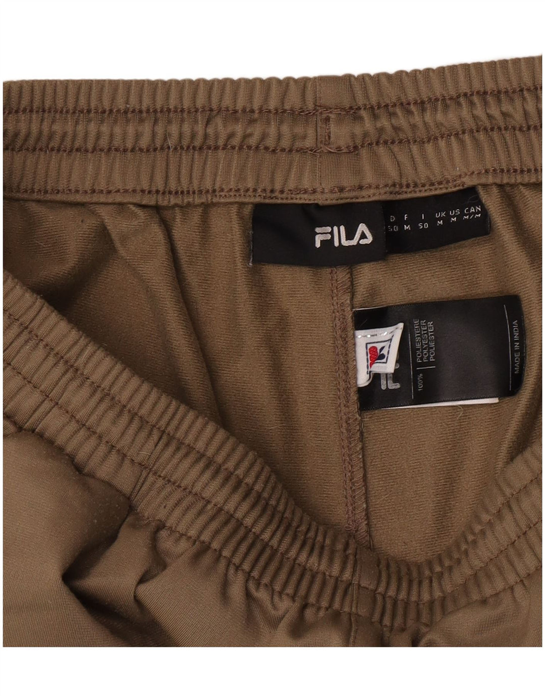 Fila Herren-Trainingshose mit lockerer Passform, Mittelkhaki, Polyester