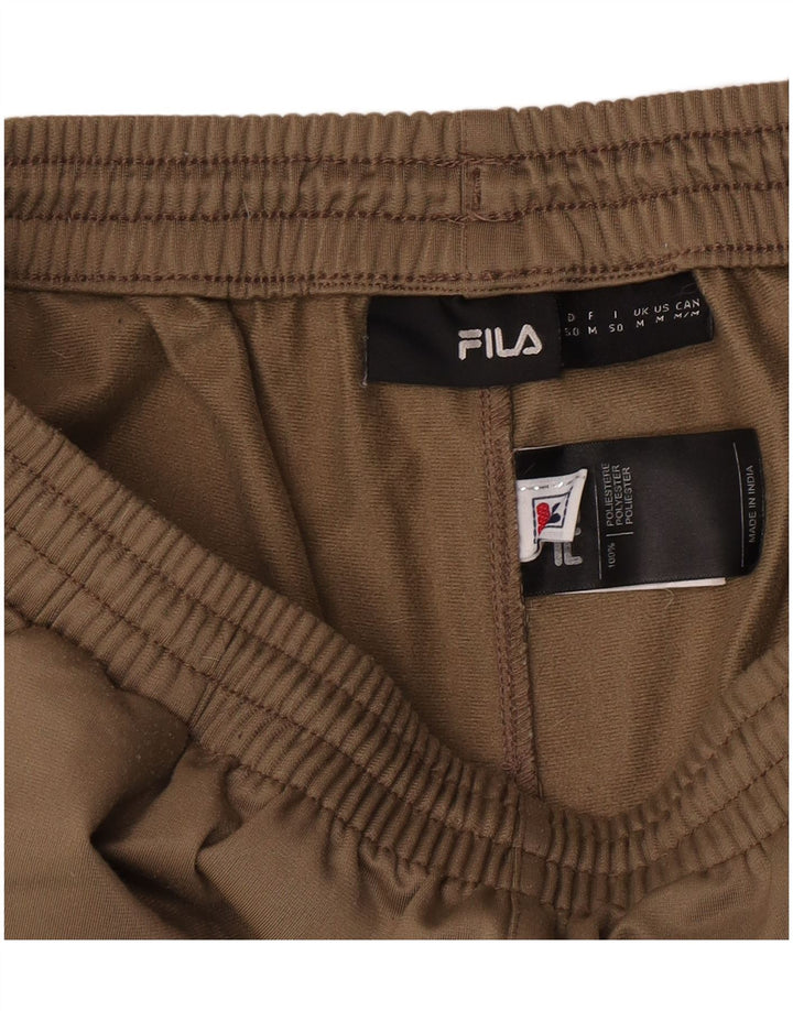 Fila Herren-Trainingshose mit lockerer Passform, Mittelkhaki, Polyester