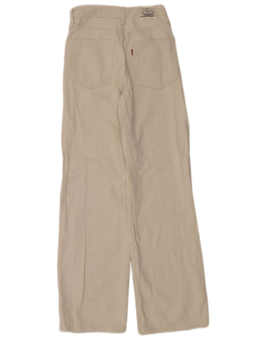 Levi's Damen High Rise Loose Jeans W27 L31 Beige Baumwolle