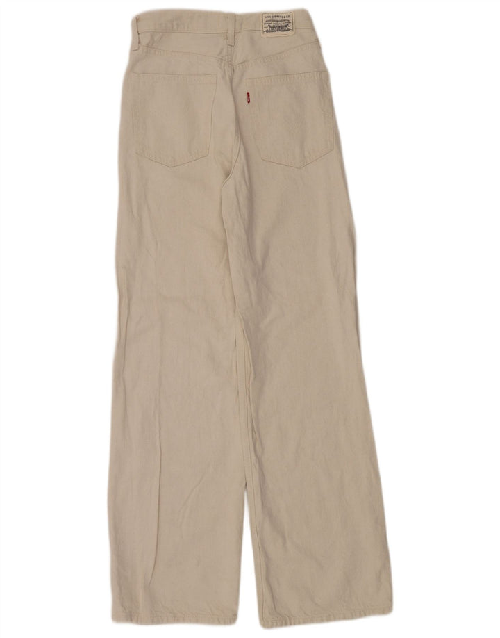 Levi's Damen High Rise Loose Jeans W27 L31 Beige Baumwolle