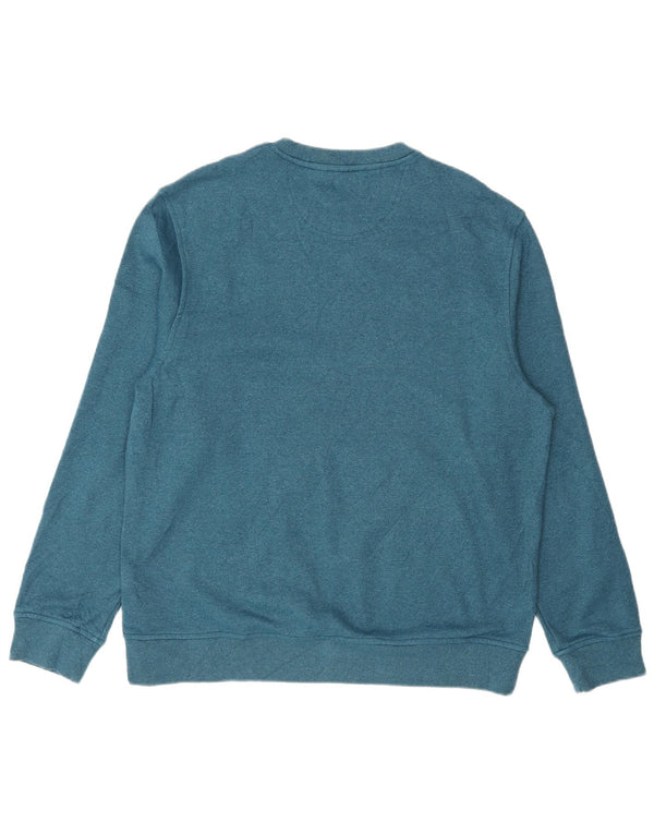 Izod Herren-Sweatshirt-Pullover aus mittelblauem Polyester